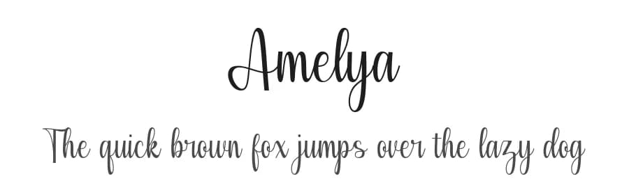 Amelya by StringLabs Creative Studio — Script Handwritten Font