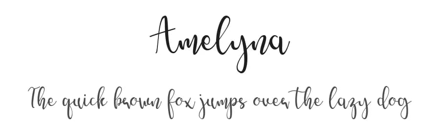 Amelyna by Muksal Creative — Script Handwritten Font