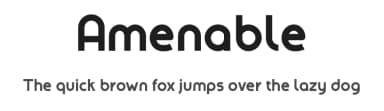 Amenable by twinletter — Sans Serif Font — thumbnail 1