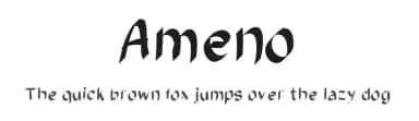 Ameno by Gaelleing — Script Handwritten Font — thumbnail 1