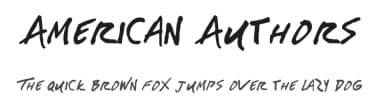 American Authors by Aly K. Salazar — Script Handwritten Font — thumbnail 1