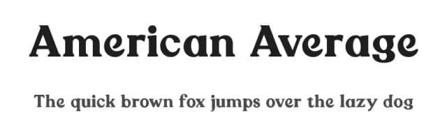 American Average by Typecase — Serif Font
