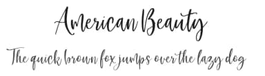 American Beauty by FontBoutique — Script Handwritten Font — thumbnail 1