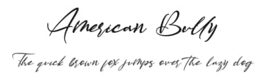 American Bully by Letterara — Script Handwritten Font — thumbnail 1