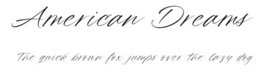 American Dreams by Lunas Type — Script Handwritten Font — thumbnail 1
