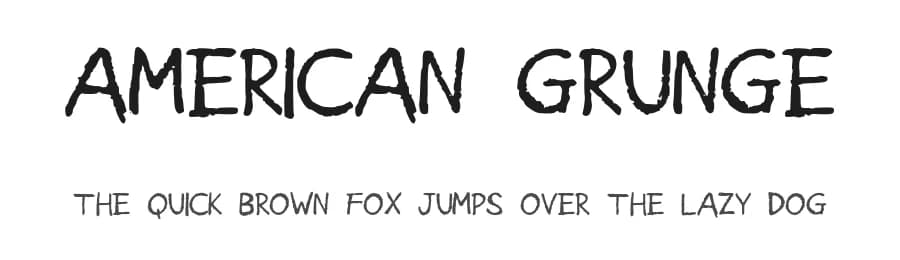 American Grunge by Geronimo Font Studios — Script Handwritten Font