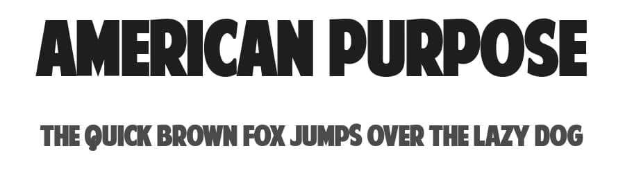American Purpose by Fontry — Sans Serif Font