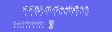 American Sign Language by Woodcutter — Dingbats Font — thumbnail 3