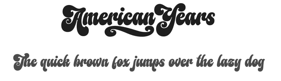 American Years by Måns Grebäck — Script Handwritten Font