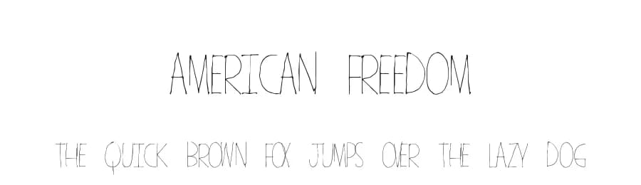 American Freedom by Xerographer Fonts — Script Handwritten Font