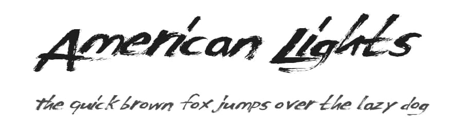 American Lights by Xerographer Fonts — Script Handwritten Font
