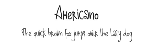Americano by Creative Zone — Script Handwritten Font