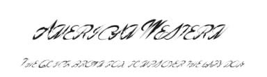 American Western by Xerographer Fonts — Script Handwritten Font — thumbnail 1