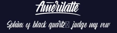 Amerilatte by Calligraphy Fonts — Script Handwritten Font — thumbnail 2