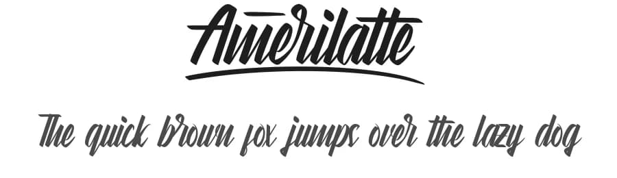 Amerilatte by Calligraphy Fonts — Script Handwritten Font