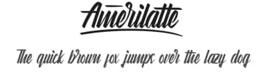 Amerilatte by Calligraphy Fonts — Script Handwritten Font — thumbnail 1