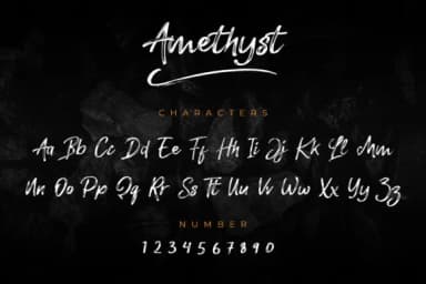 Amethyst Font by lyanatha — Script Handwritten Font — thumbnail 9
