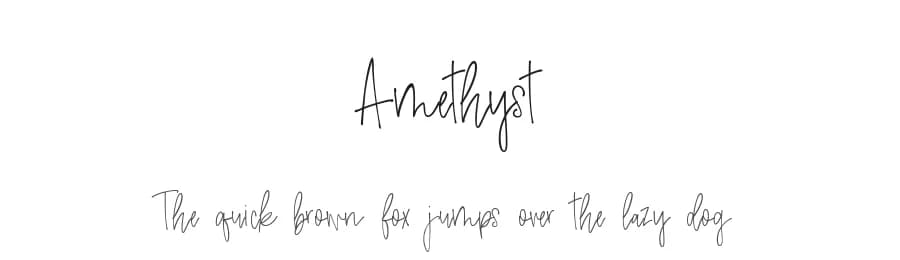 Amethyst by Chris Glover — Script Handwritten Font — preview 1