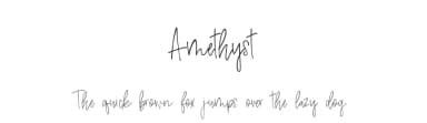 Amethyst by Chris Glover — Script Handwritten Font — thumbnail 1