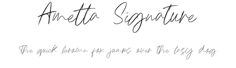 Ametta Signature by Typegoals Labs — Script Handwritten Font