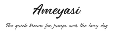 Ameyasi by Fype Co. — Script Handwritten Font — thumbnail 1