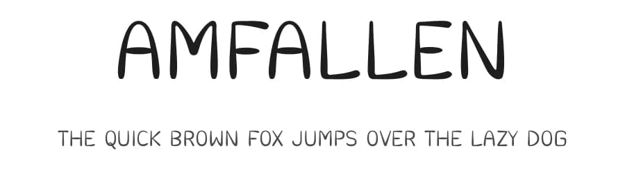 Amfallen by Letterion — Script Handwritten Font