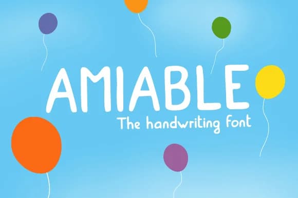 Amiable Font by iskoan — Script Handwritten Font