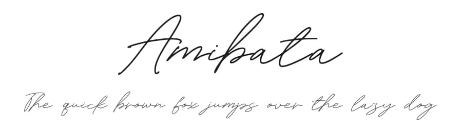 Amibata by Graphicfresh — Script Handwritten Font