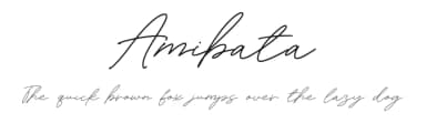 Amibata by Graphicfresh — Script Handwritten Font — thumbnail 1