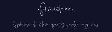 Amichan by Salamahtype.com — Script Handwritten Font — thumbnail 2