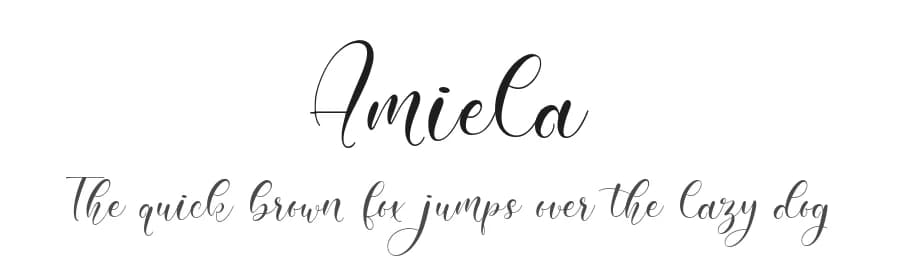 Amiela by Asd Studio — Script Handwritten Font