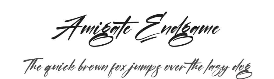 Amigate Endgame by Perspectype Studio - Letterena.com — Script Handwritten Font