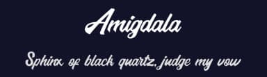 Amigdala by Hugefonts — Script Handwritten Font — thumbnail 2
