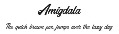 Amigdala by Hugefonts — Script Handwritten Font — thumbnail 1