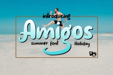 Amigos Font by dmletter31 by dmletter31 — Script Handwritten Font — thumbnail 1
