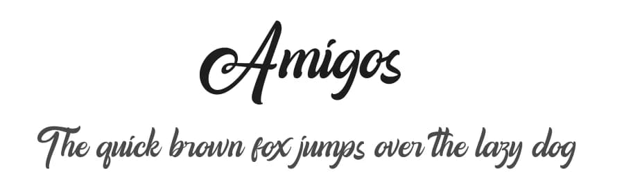Amigos by Thirtypath — Script Handwritten Font