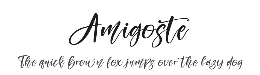 Amigoste by Perspectype Studio - Letterena.com — Script Handwritten Font