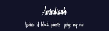Amindinah by Typefar — Script Handwritten Font — thumbnail 2