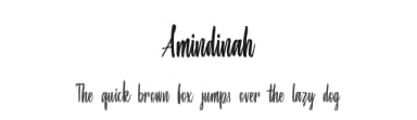 Amindinah by Typefar — Script Handwritten Font — thumbnail 1