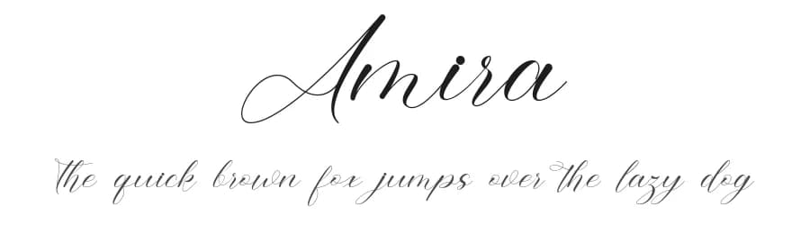 Amira by JunCreative — Script Handwritten Font