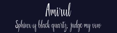 Amirul by Deniz86 — Script Handwritten Font — thumbnail 2