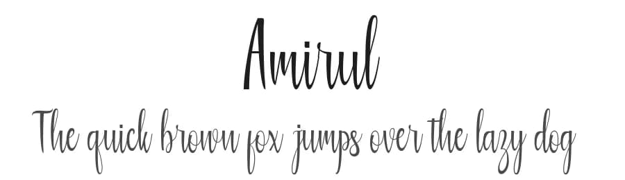 Amirul by Deniz86 — Script Handwritten Font