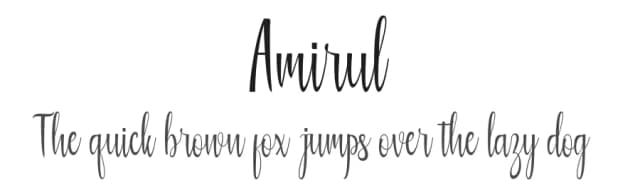Amirul by Deniz86 — Script Handwritten Font
