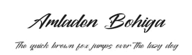 Amladen Bohiga by Letterena Studios — Script Handwritten Font — thumbnail 1