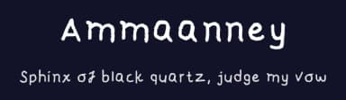 Ammaanney by Abdirahman Isse — Script Handwritten Font — thumbnail 2