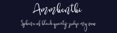 Ammhenthi by Pineungtype Missinklab — Script Handwritten Font — thumbnail 2