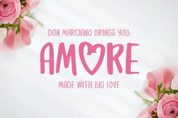 Amore Font by DonMarciano — Script Handwritten Font