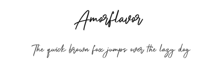 Amorflavor by Maulana Creative — Script Handwritten Font
