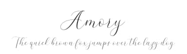 Amory by Zikril lah — Script Handwritten Font — thumbnail 1