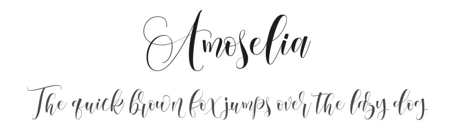 Amoselia by Gilar Studio — Script Handwritten Font